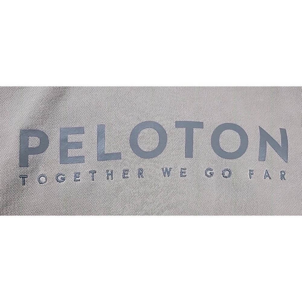 Peloton Tan "TOGETHER WE GO FAR" Hoodie‎ 2XLFront Pocket Pullover